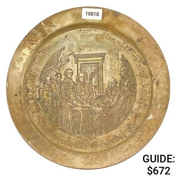 1976 Sterling Silver U.S. Bicentennial Plate No. 6388/7500 243g