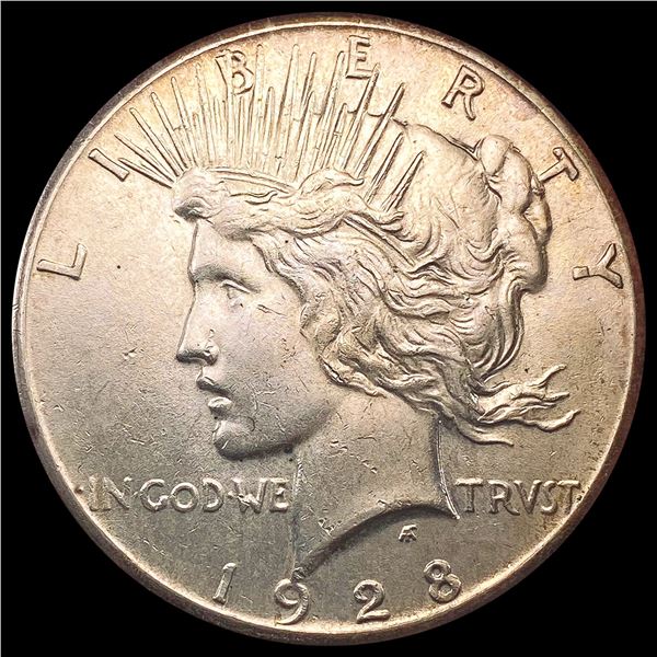 1928 Silver Peace Dollar CLOSELY UNCIRCULATED