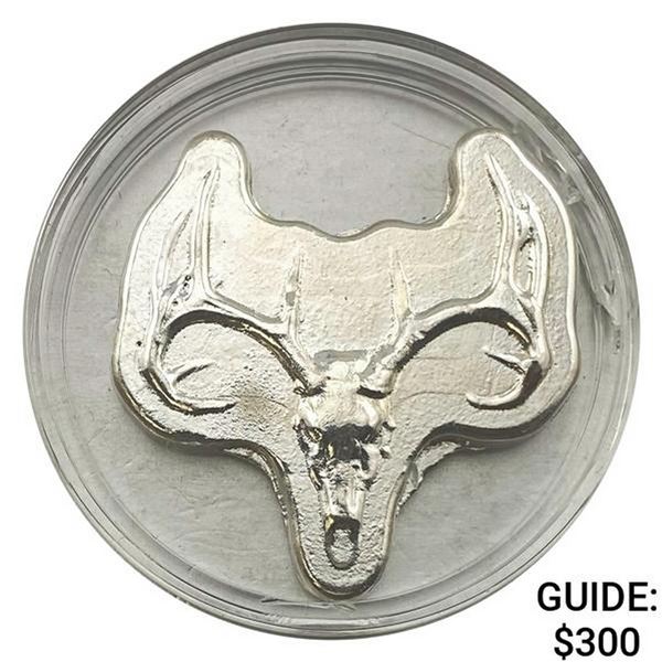 ND 1.88oz Silver Seeker Deer Skull