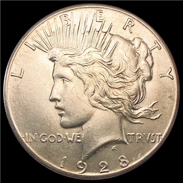 1928 Silver Peace Dollar CHOICE BU