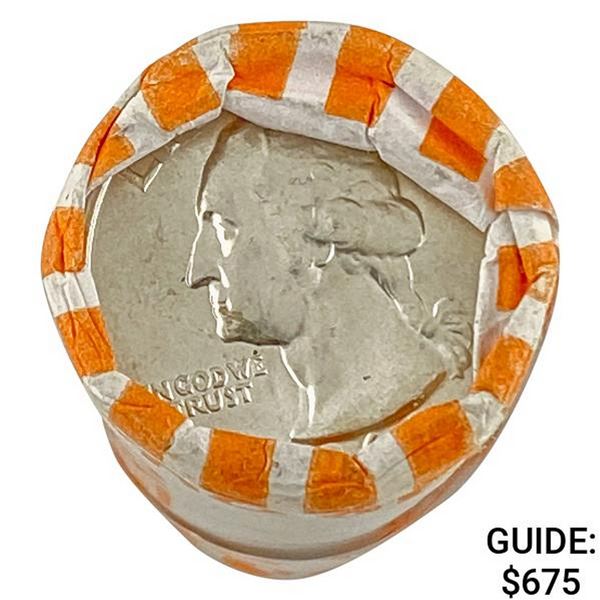 1964 Gem BU Roll of Washington Quarters [40 Coins]