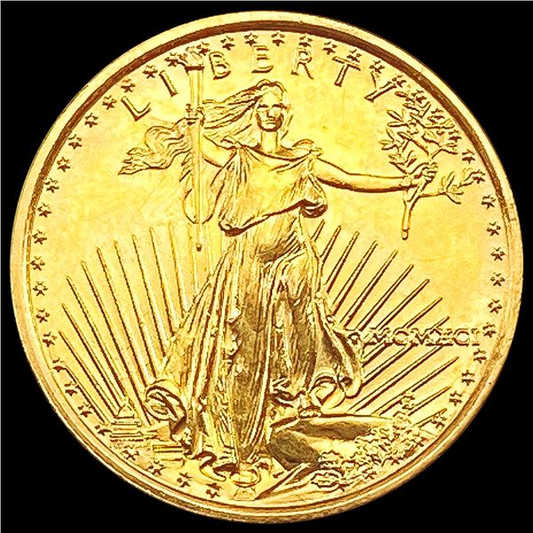 1991 1/10OZ Gold $5 GEM BU