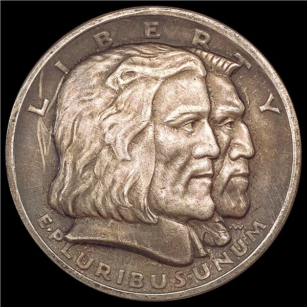 1936 Long Island Half Dollar NEARLY UNCIRCULATED