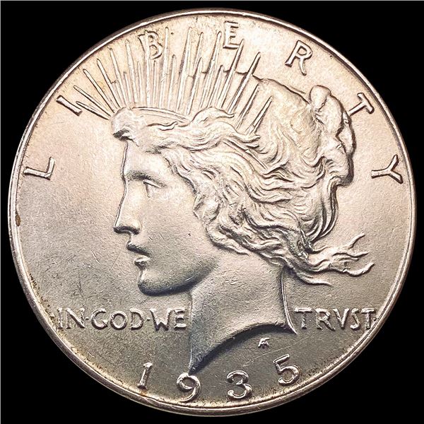 1935 Silver Peace Dollar CLOSELY UNCIRCULATED