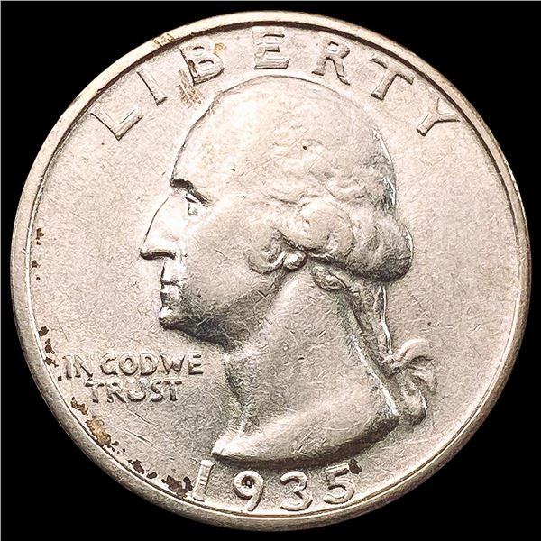 1935-S Washington Silver Quarter NEARLY UNCIRCULATED