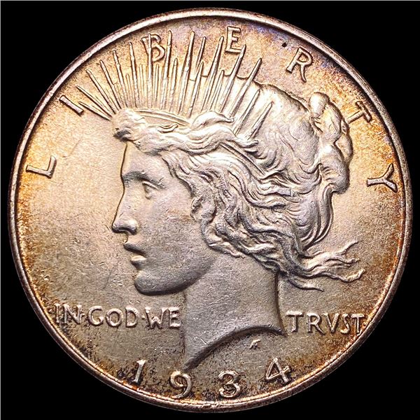 1934 Silver Peace Dollar CLOSELY UNCIRCULATED