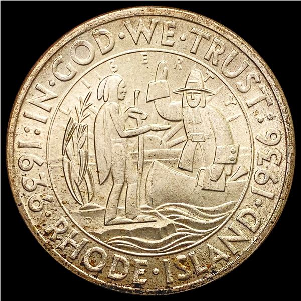 1936-D Rhode Island Half Dollar GEM BU