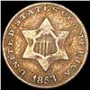 Image 1 : 1853 Silver Three Cent LIGHTLY CIRCULATED