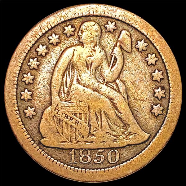 1850-O Seated Liberty Dime NICELY CIRCULATED