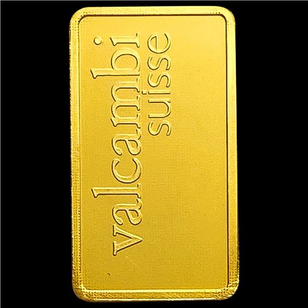 Valcambi 1G .9999 Fine Gold Bar