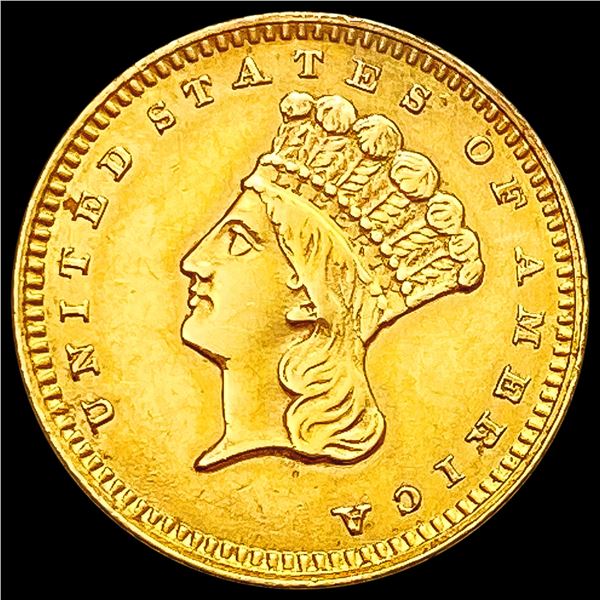 1862 Rare Gold Dollar CLOSELY UNCIRCULATED