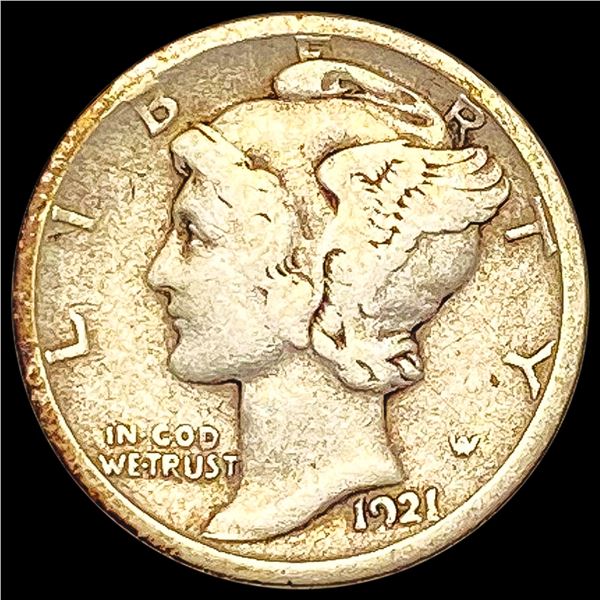 1921-D Mercury Dime NICELY CIRCULATED