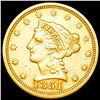 Image 1 : 1851 $2.50 Gold Quarter Eagle ABOUT UNCIRCULATED