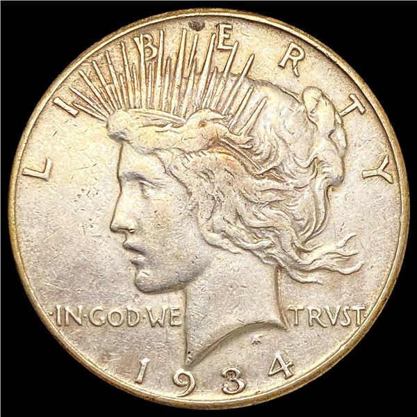 1934-S Silver Peace Dollar LIGHTLY CIRCULATED