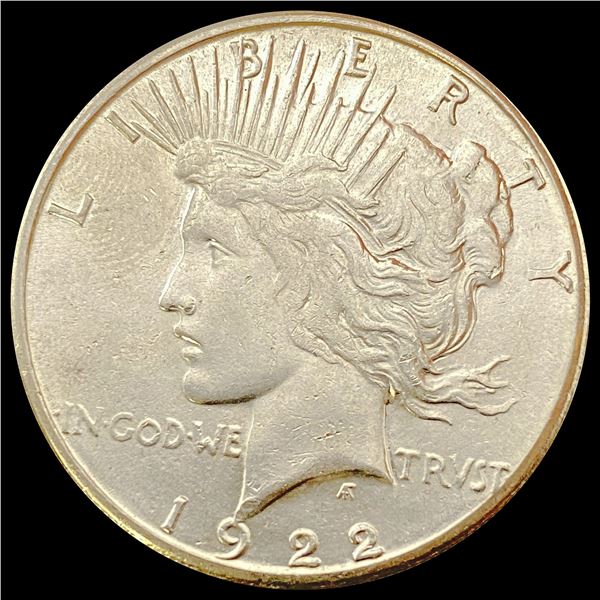 1922-S Silver Peace Dollar CHOICE AU