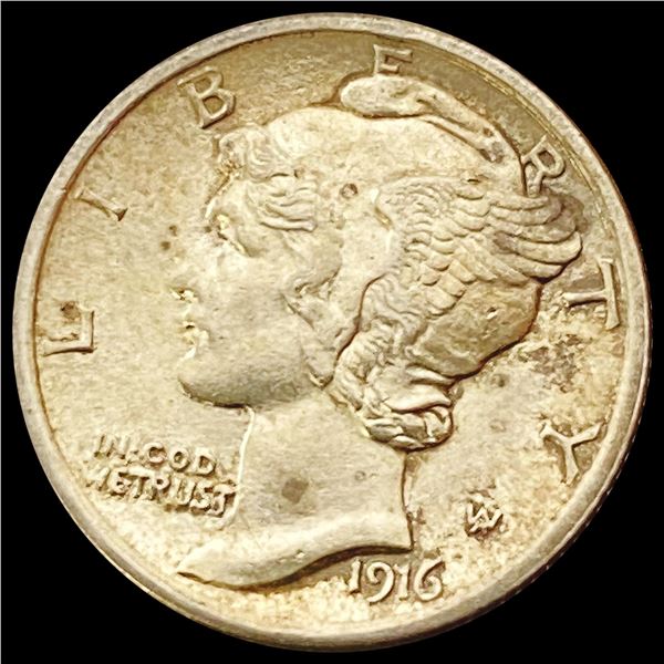 1916 Mercury Dime CLOSELY UNCIRCULATED