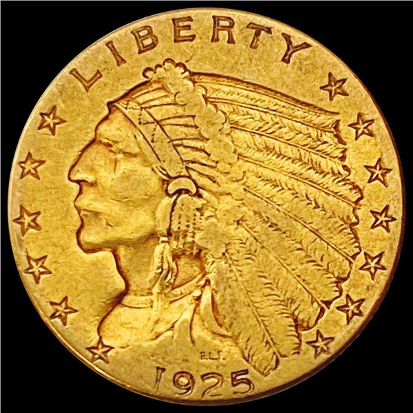 1925-D $2.50 Gold Quarter Eagle ABOUT UNCIRCULATED
