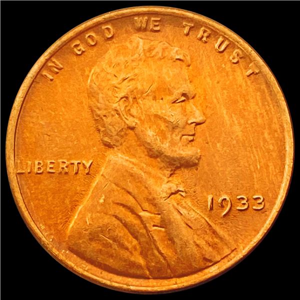 1933 Wheat Cent GEM BU