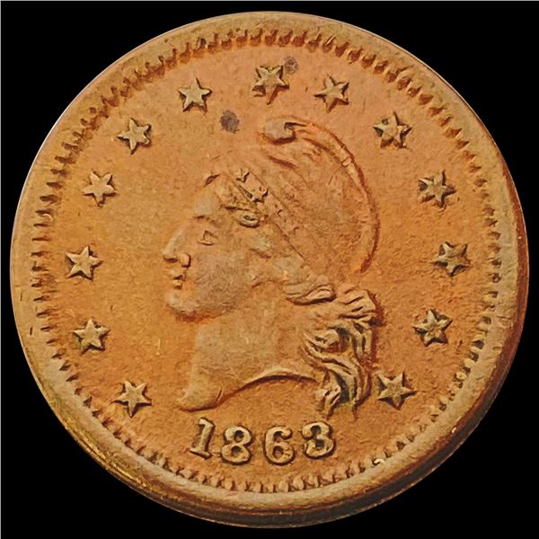1863 Wilson Medal 1 LIGHTLY CIRCULATED