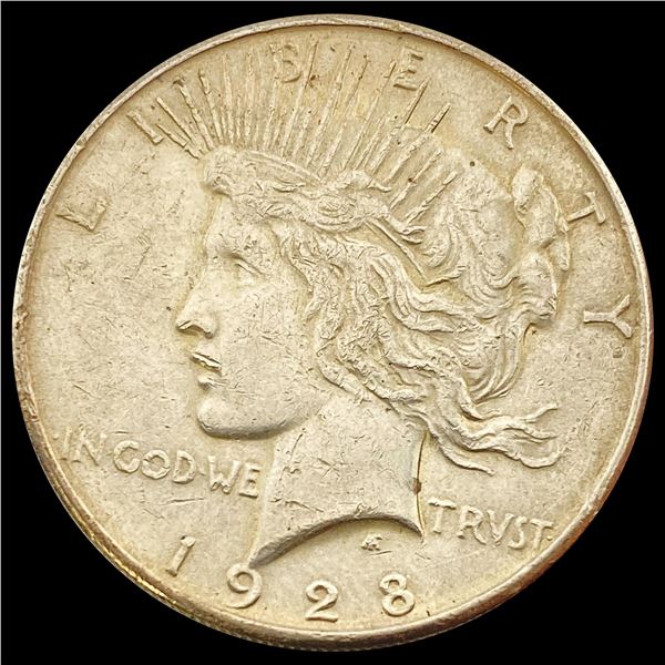 1928-S Silver Peace Dollar NEARLY UNCIRCULATED