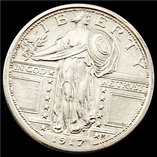 1917-D T2 Standing Liberty Quarter CLOSELY UNCIRCULATED