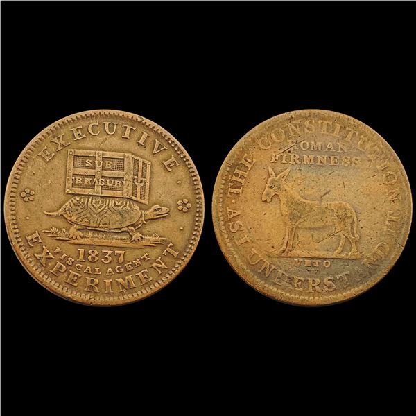 1837 [2] Hard times NICELY CIRCULATED