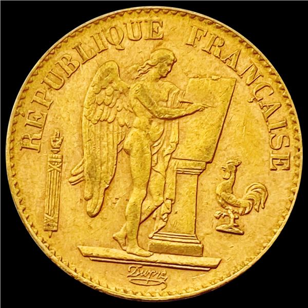 1897 20 Francs .1867oz Gold CLOSELY UNCIRCULATED