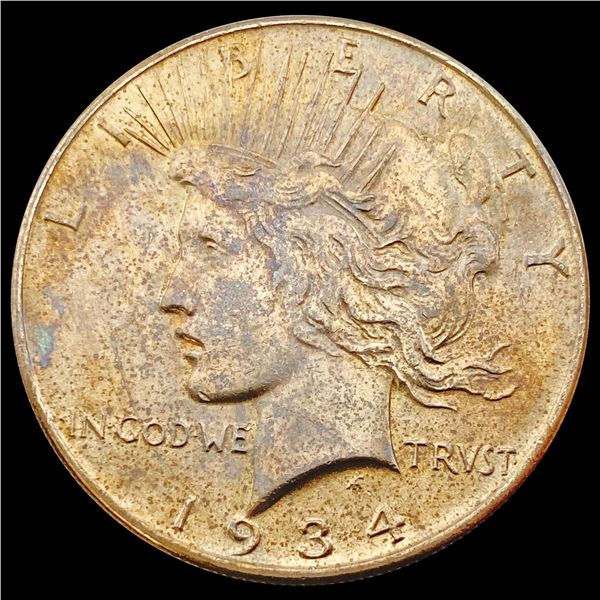 1934 Silver Peace Dollar NEARLY UNCIRCULATED