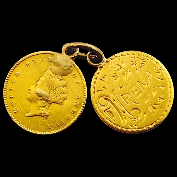 NA Pair 2 love tokens LIGHTLY CIRCULATED