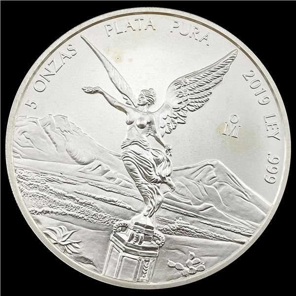 2019Mo Mexico Silver Onza 1oz GEM BU