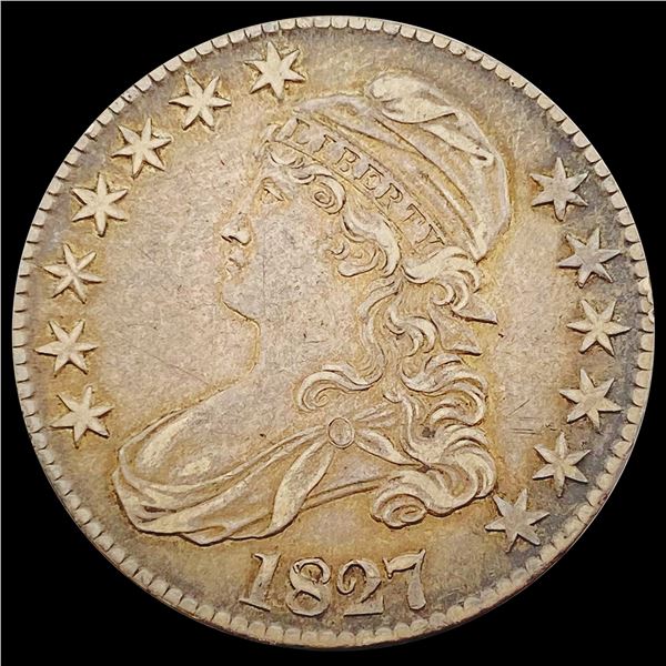 1827 Capped Bust Half Dollar LIGHTLY CIRCULATED
