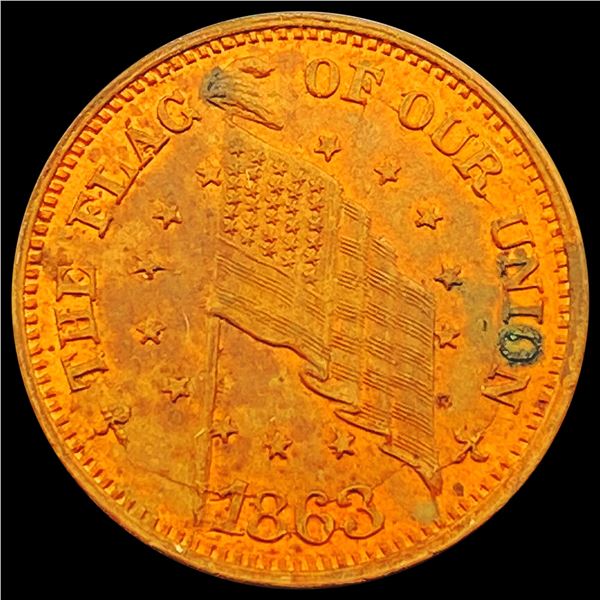 1863 Dix Civil War Token UNCIRCULATED