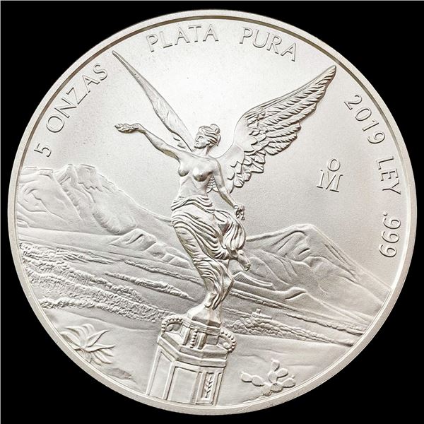 2019Mo Mexico Silver Onza 1oz GEM BU