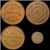 Image 2 : [4] 1863 Civil War Tokens HIGH GRADE