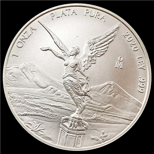 2020 Silver Mexico 1 oz GEM BU