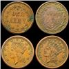 Image 2 : [4] 1863 Civil War Tokens HIGH GRADE