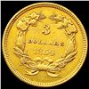 Image 2 : 1854 $3 Gold Piece ABOUT UNCIRCULATED