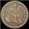 Image 1 : 1858 Seated Liberty Quarter NICELY CIRCULATED
