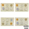 Image 1 : [4] 1961 US Proof Sets [20 Coins]