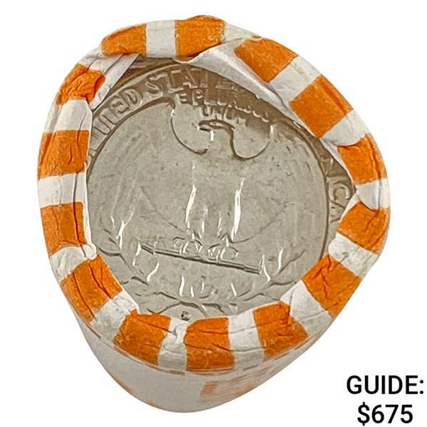 1964-D Gem BU Roll of Washington Quarters [40 Coins]