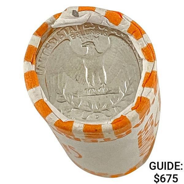 1964-D Gem BU Roll of Washington Quarters [40 Coins]