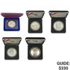 Image 1 : 1973-2020 Varied US Commem Silver Dollars [5 Coins]