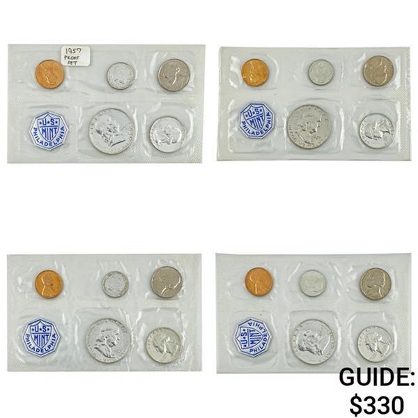 [4] 1957 US Proof Sets [20 Coins]