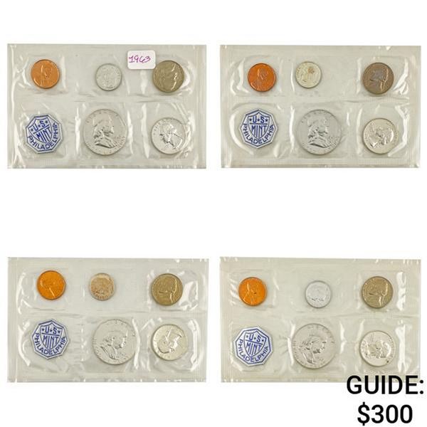 [4] 1963 US Proof Sets [20 Coins]