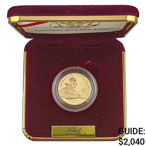 1997 FDR Memorial $5 Gold 0.2419oz