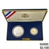Image 1 : 2002 Salt Lake Olympics 2 Coin .2419oz Gold