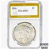 Image 1 : 1926 Silver Peace Dollar PGA MS65