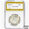 1947-D Walking Liberty Half Dollar PGA MS66