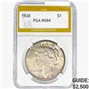 Image 1 : 1928 Silver Peace Dollar PGA MS64