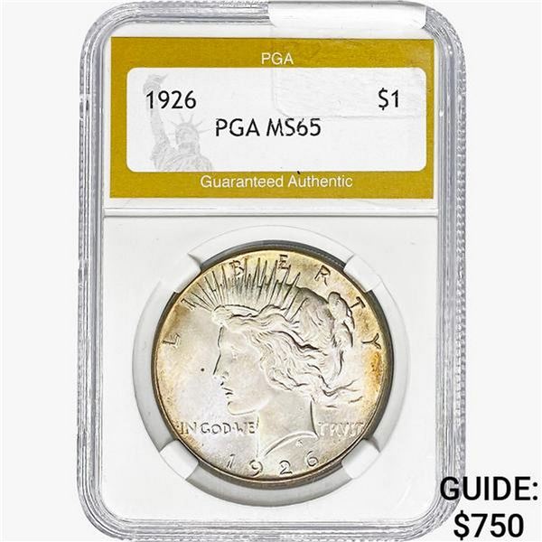 1926 Silver Peace Dollar PGA MS65